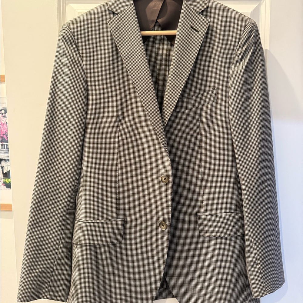 Classic Checkered Men's Blazer
